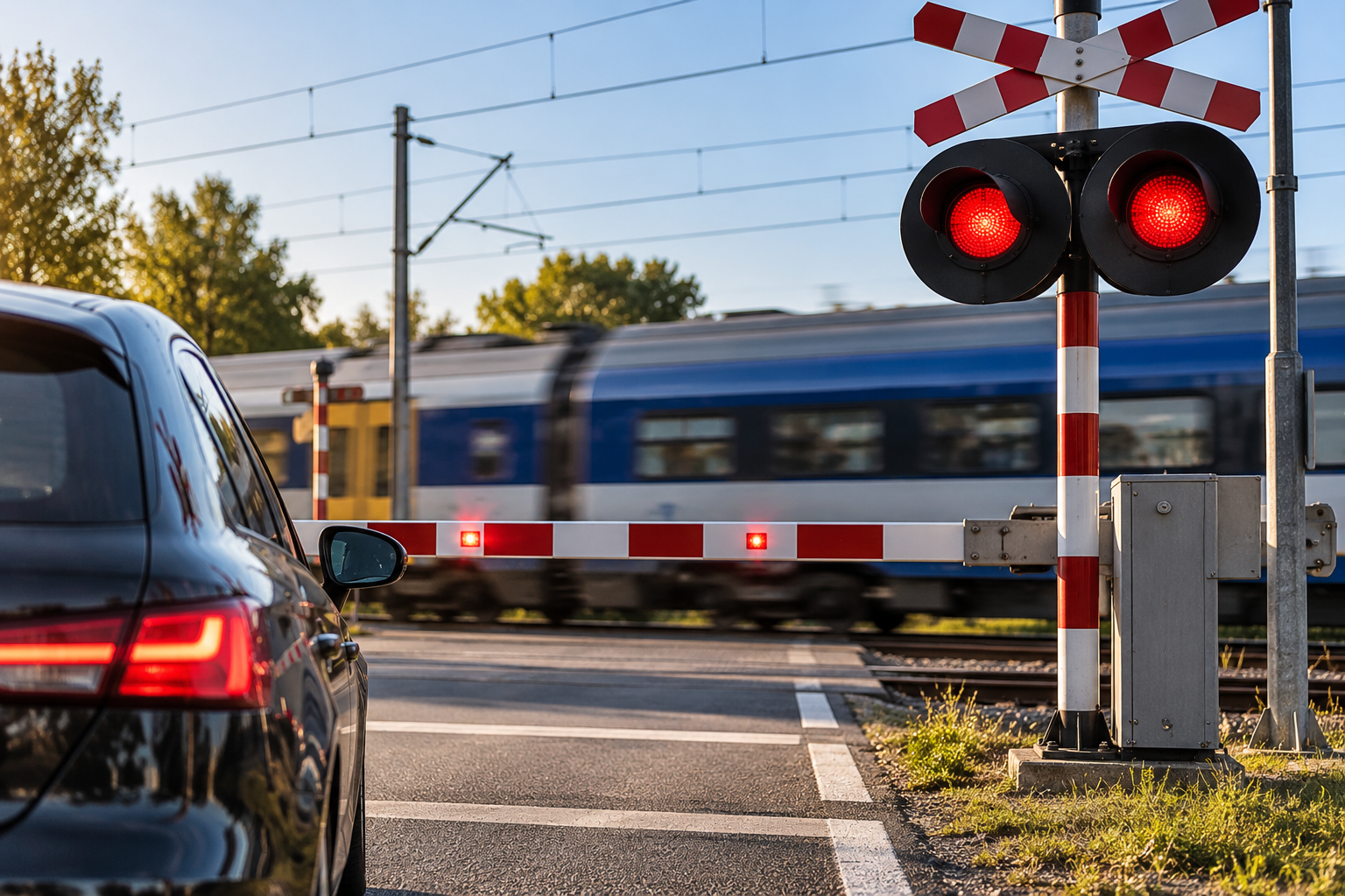 Kierowcy mogą stracić prawo jazdy za niebezpieczny przejazd kolejowy