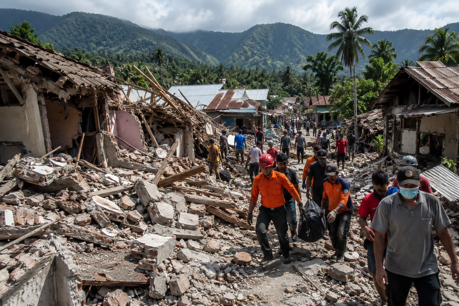 Trzęsienie ziemi w Indonezji. Co najmniej 68 ofiar