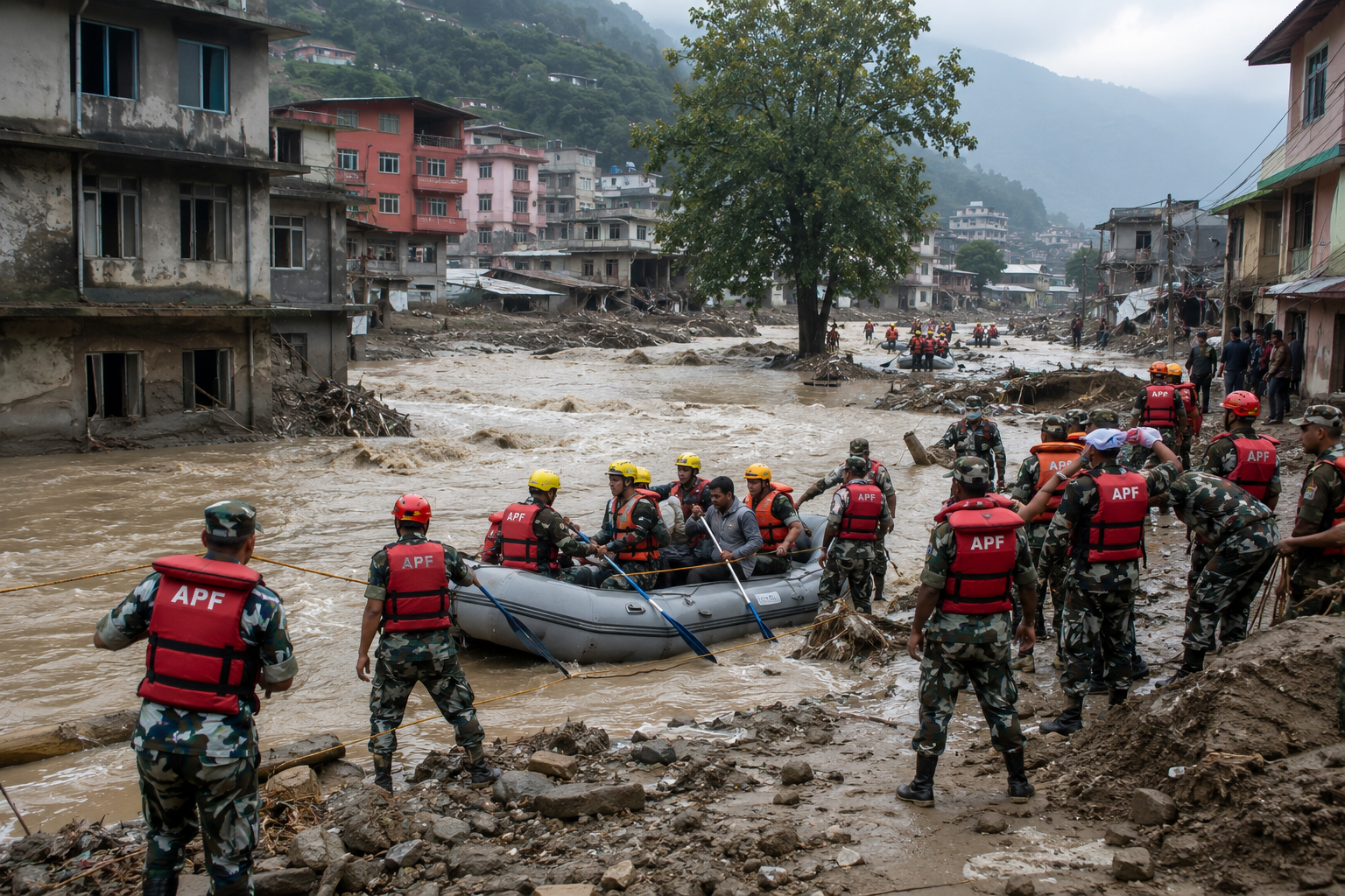 Katastrofalne powodzie w Nepalu. Ponad 900 ofiar, trwa dramatyczna akcja ratunkowa