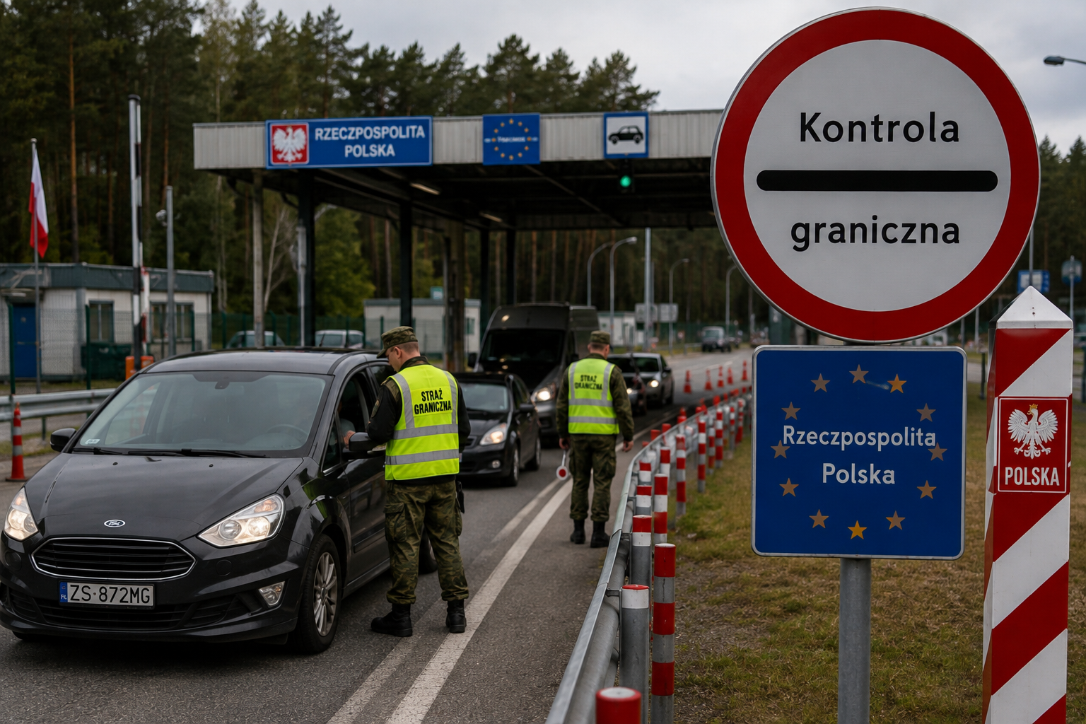 Polska przedłuży kontrole na granicach z Niemcami i Litwą