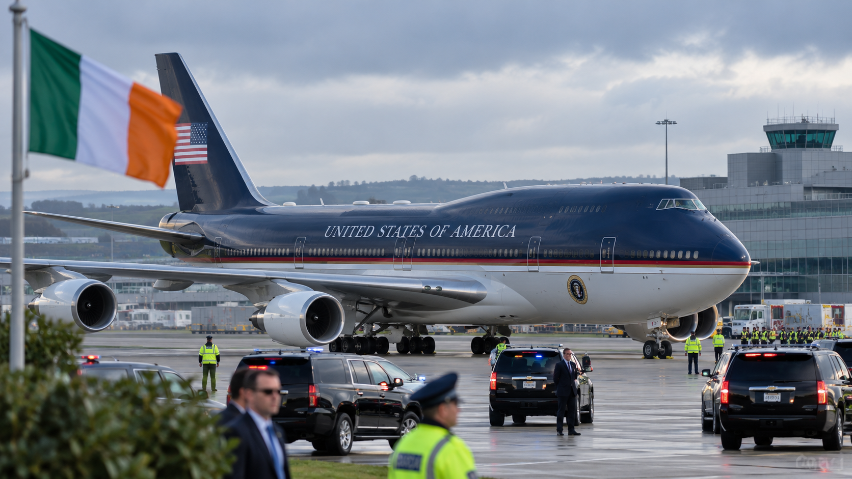 Donald Trump wylądował w Dublinie. Air Force One już na irlandzkiej ziemi