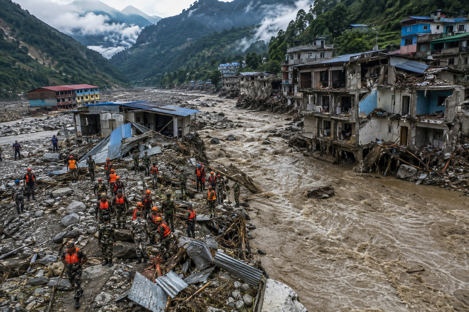 Katastrofalne powodzie w Nepalu i Chinach. Ponad 1000 ofiar