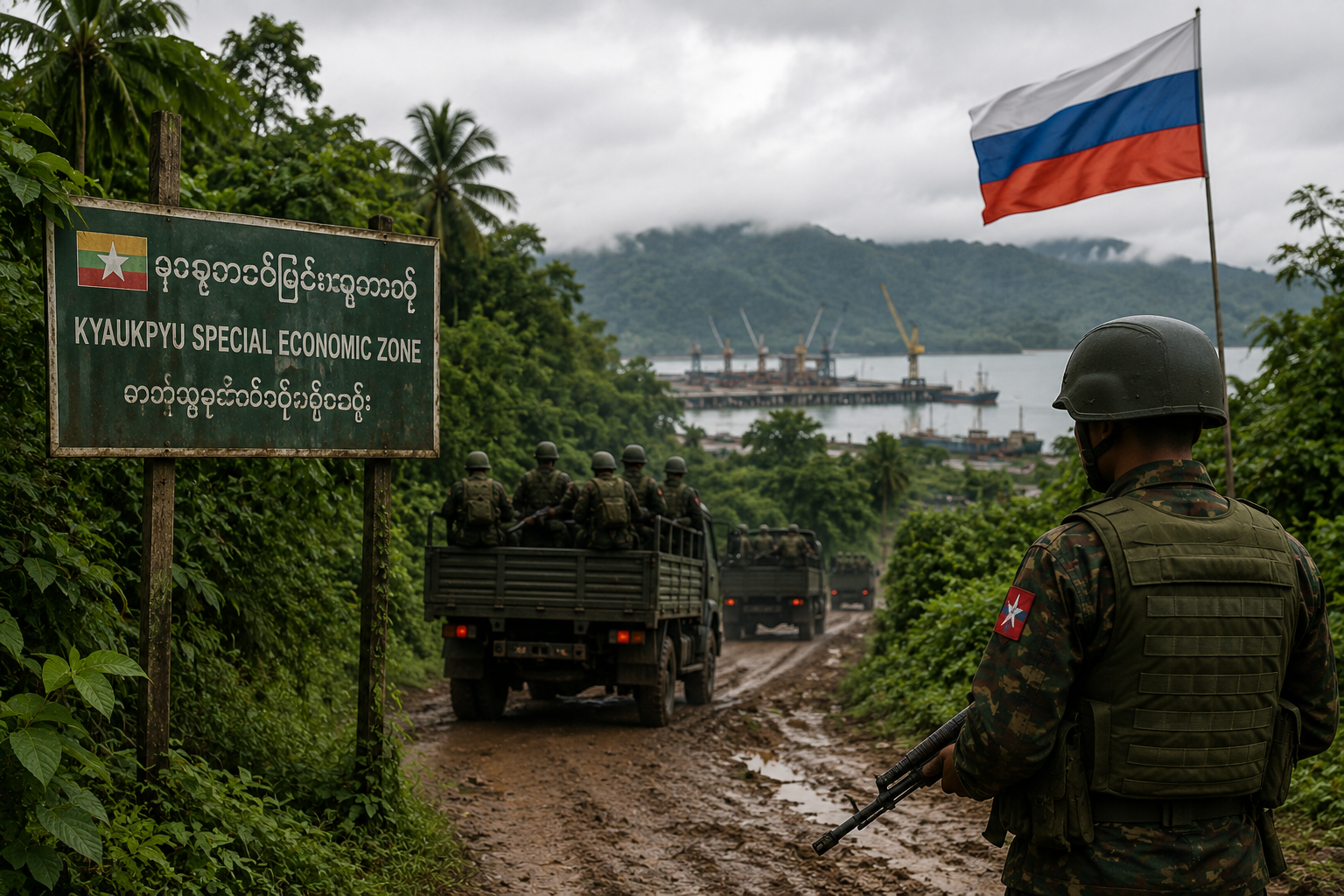 Myanmar: ofensywa armii związana z rosyjskim projektem portowym