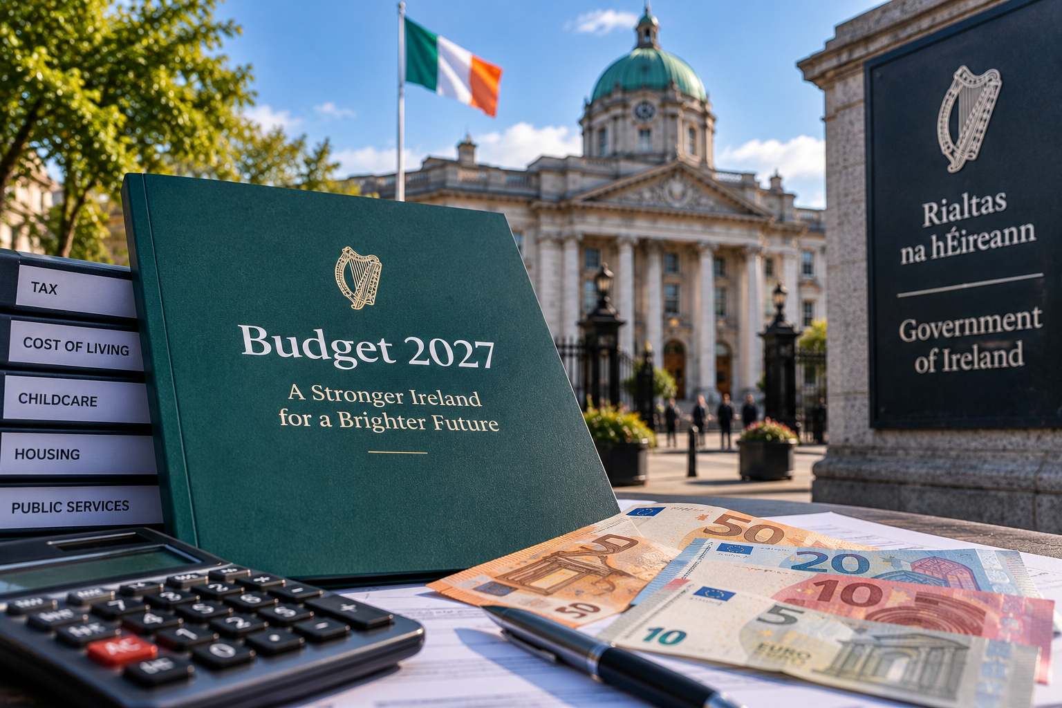 Budżet 2027 w Irlandii. Podatki, świadczenia, paliwo, mieszkania i childcare – co rząd planuje zmienić?
