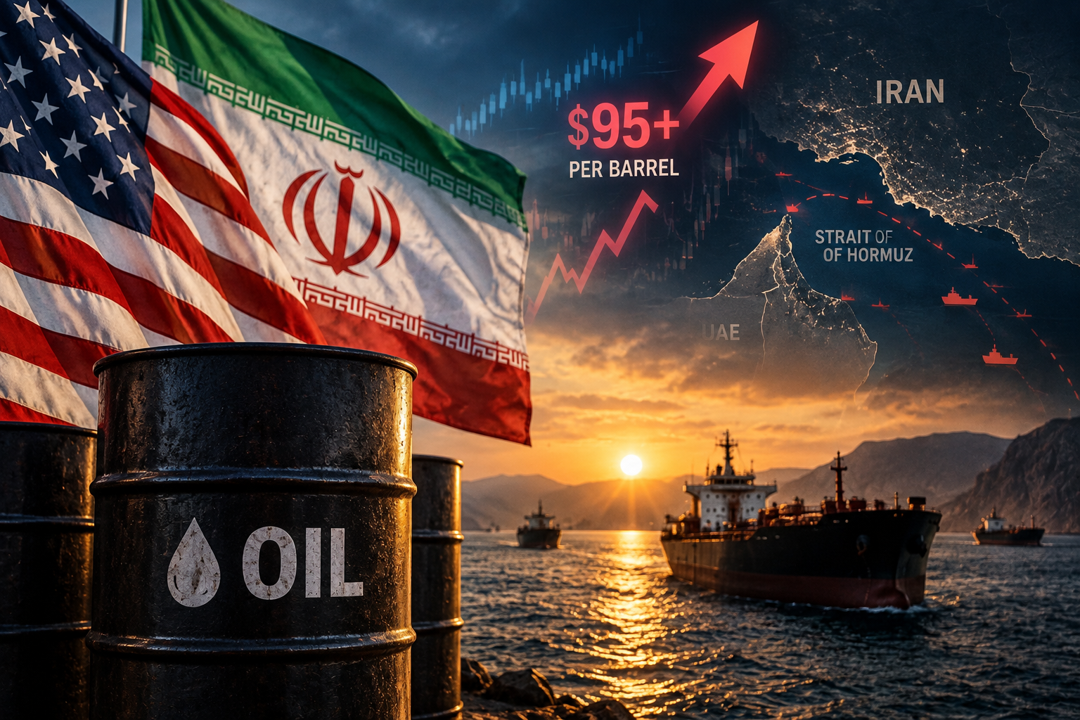 USA–Iran: ropa drożeje, a ruch przez cieśninę Ormuz gwałtownie spada