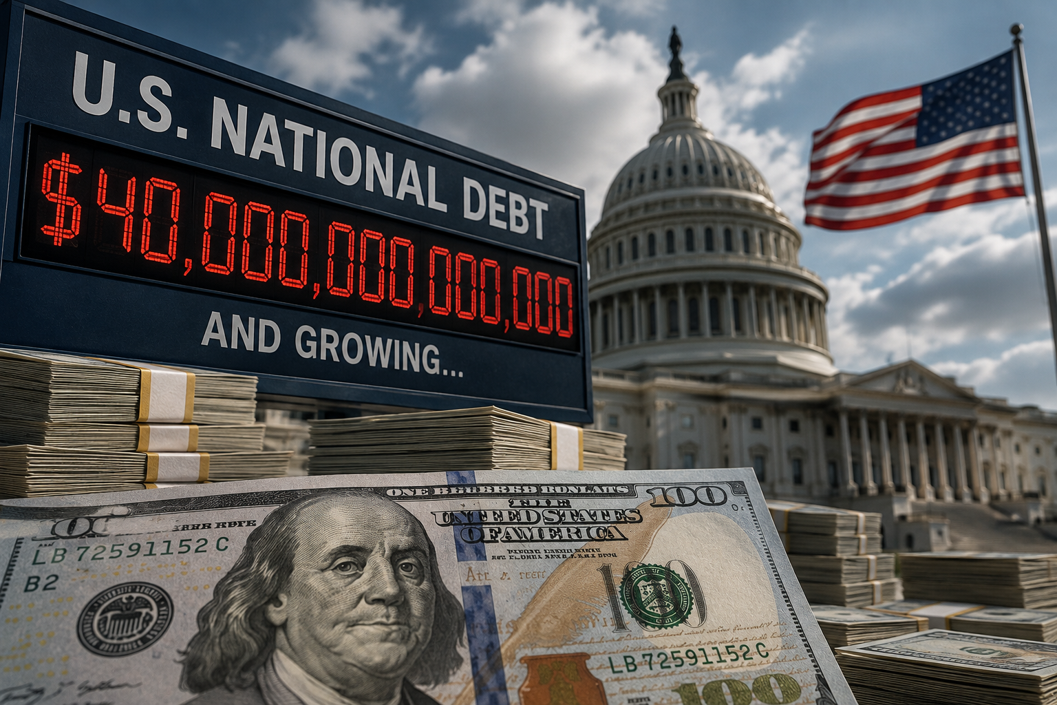 USA: dług publiczny przekroczył 40 bilionów dolarów