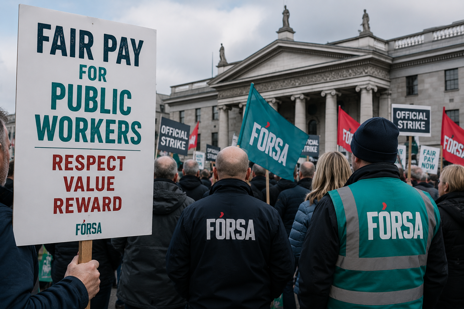 Strajki w sektorze publicznym coraz bliżej. Fórsa zdecydowanie za akcją protestacyjną