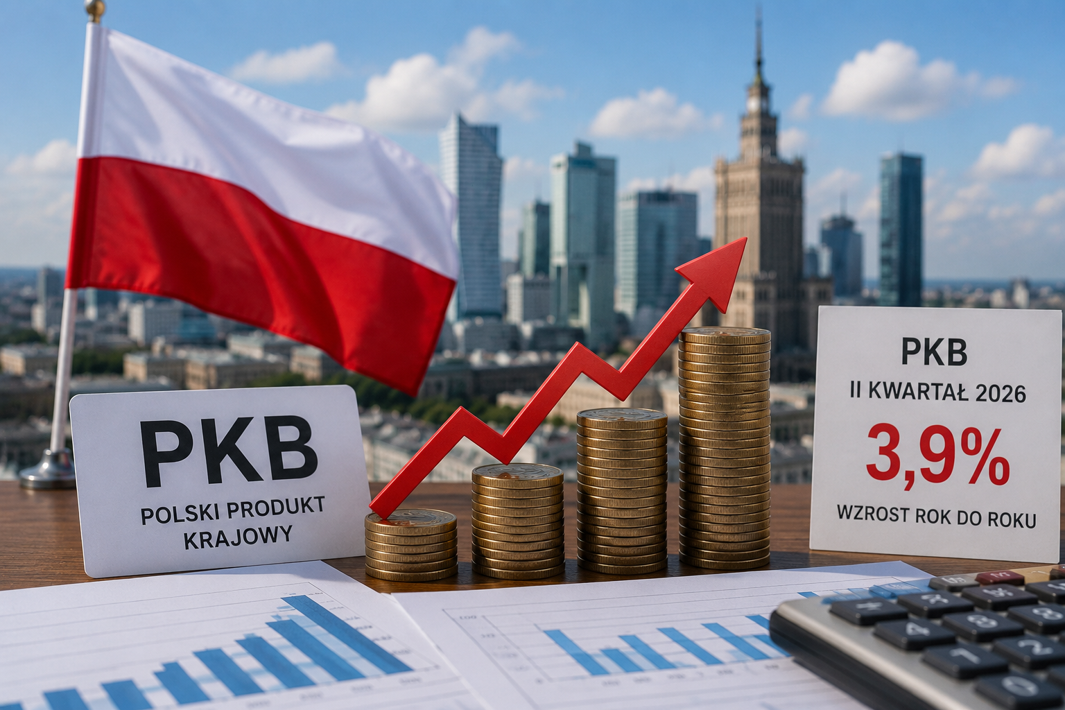 Polska gospodarka rośnie. PKB w II kwartale zwiększył się o 3,9 proc.