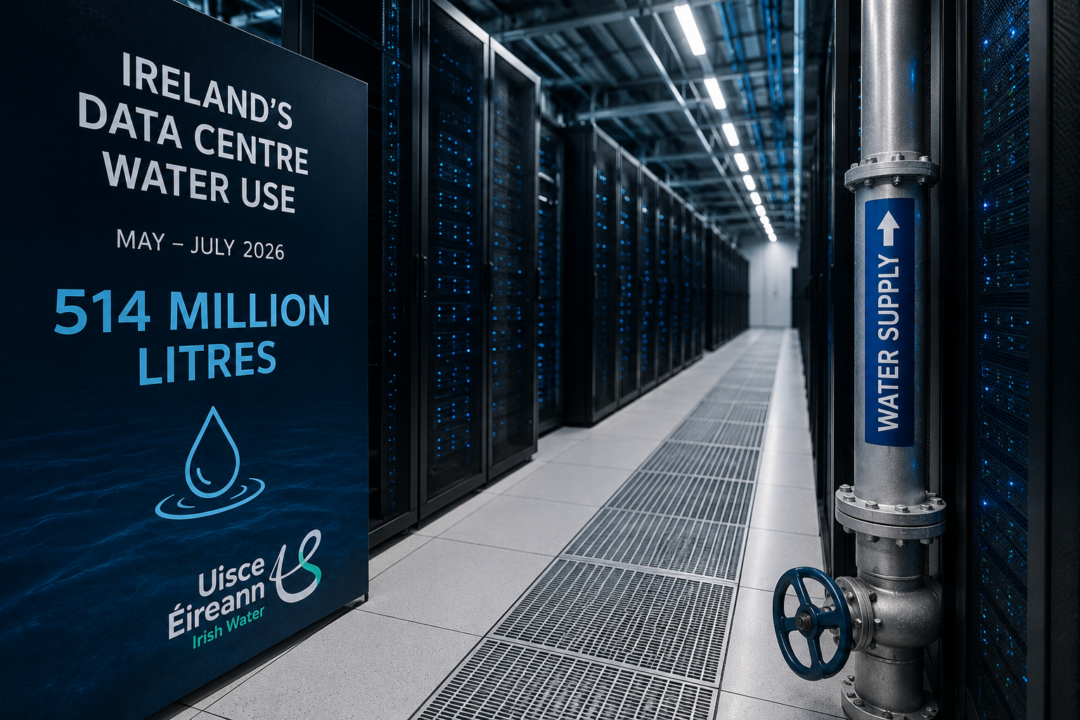 Centra danych zużyły ponad 514 mln litrów wody. Zużycie niemal się podwoiło