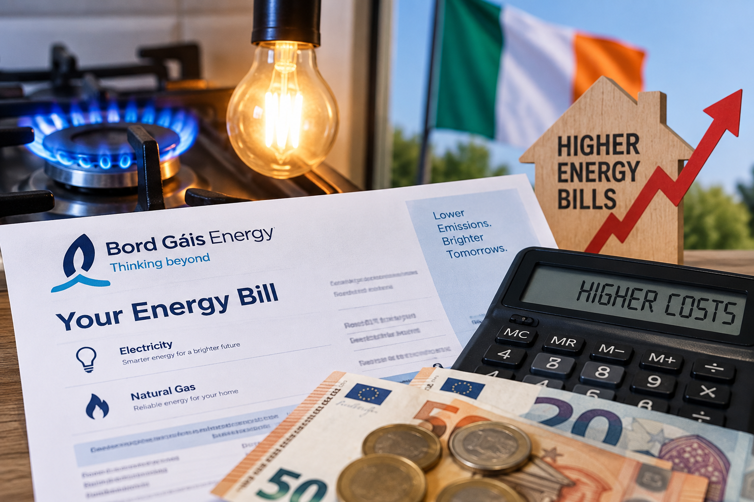 Droższy prąd i gaz w Irlandii. Bord Gáis podnosi ceny od października