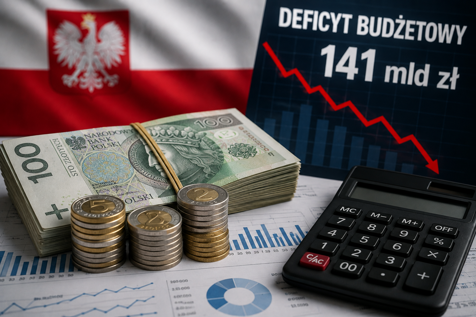 Deficyt budżetu Polski przekroczył 141 mld zł