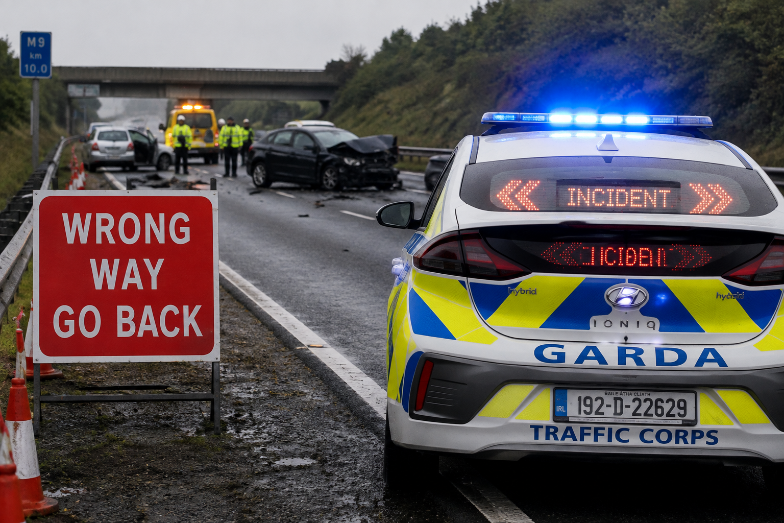 Niebezpieczny trend na irlandzkich drogach. 12 osób zginęło w wypadkach związanych z jazdą pod prąd