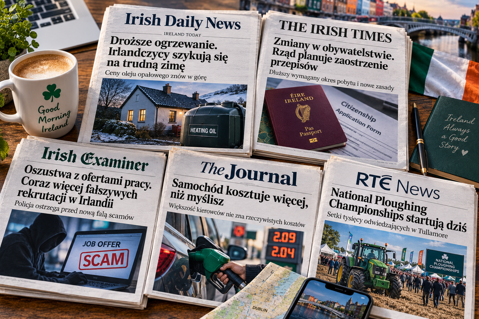 Co dziś piszą irlandzkie media? Najważniejsze tematy z Irlandii – 15 września 2026
