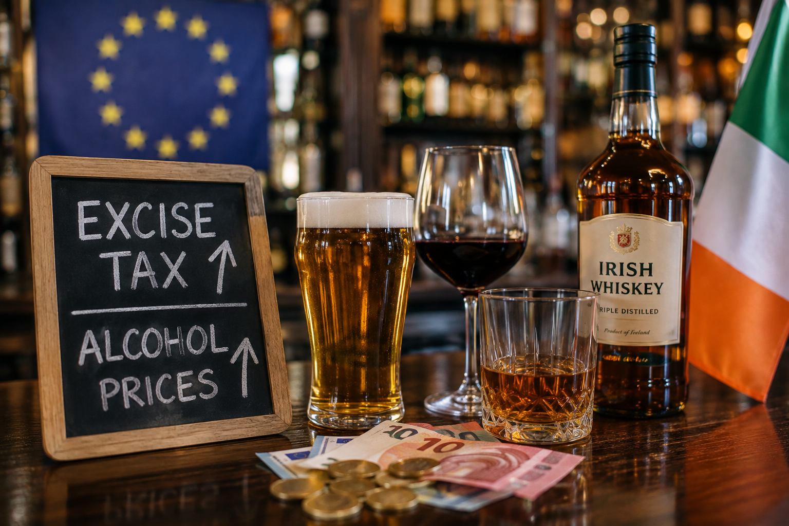 Irlandia w czołówce Europy pod względem podatku akcyzowego na alkohol. Branża apeluje o obniżkę