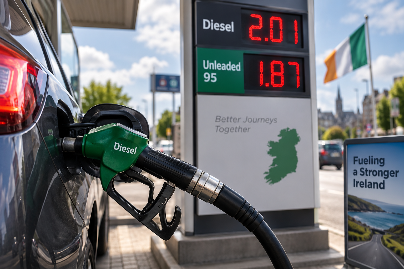 Paliwo po 2 euro za litr? Dla kierowców w Irlandii może to być nowa rzeczywistość