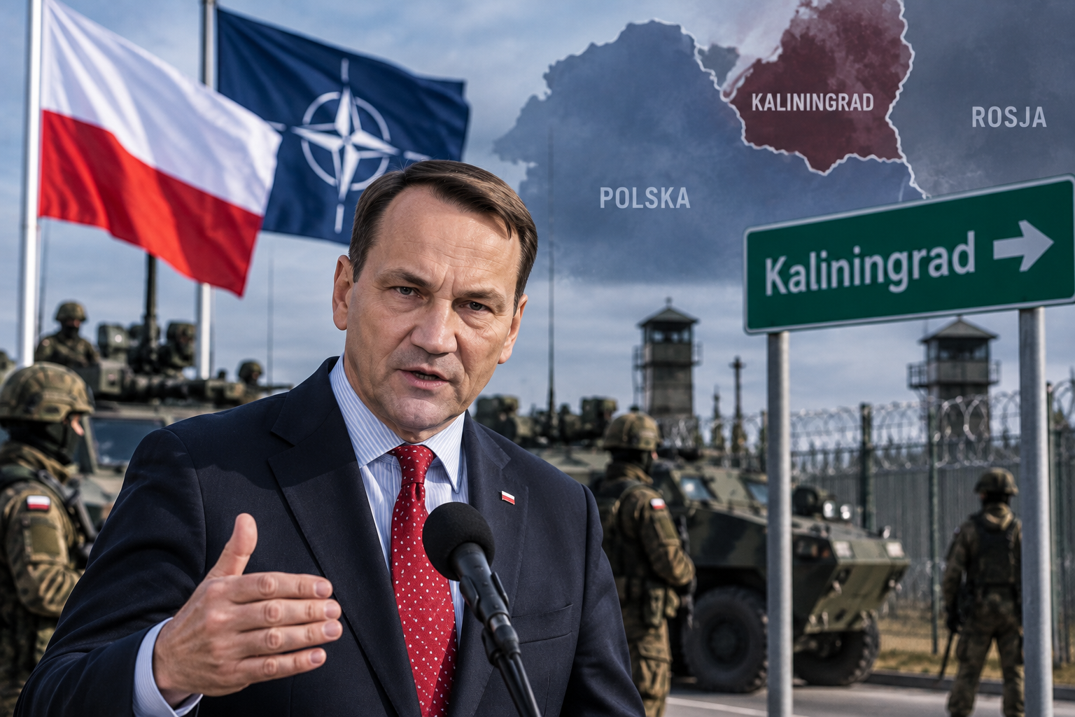 Sikorski chce większej obecności NATO przy granicy z Rosją
