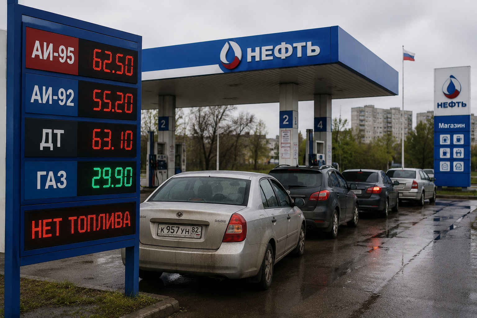 Rosję dotyka kolejna fala niedoborów paliwa