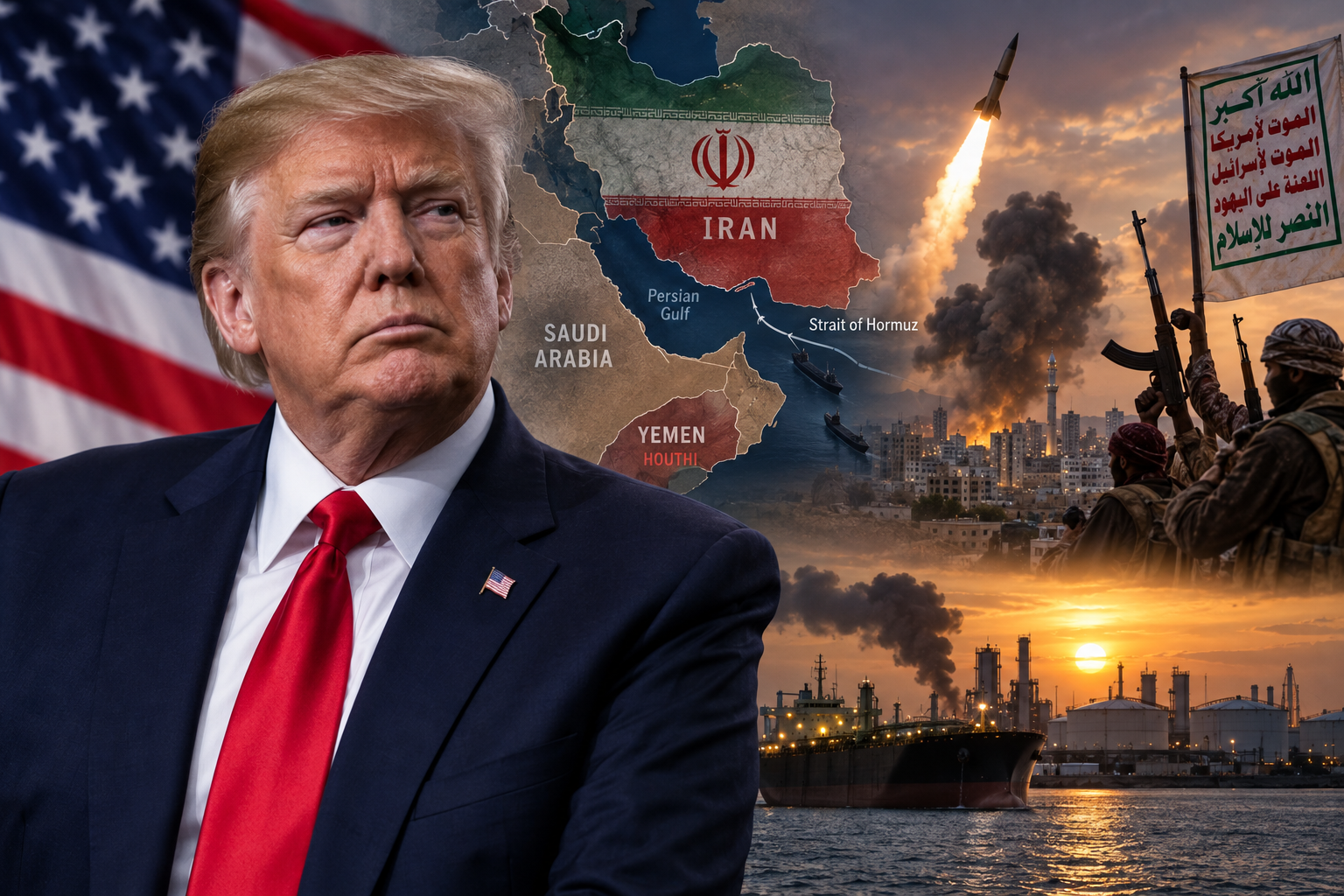 Trump mówi o możliwym końcu wojny z Iranem. Jednocześnie rośnie napięcie z Huti