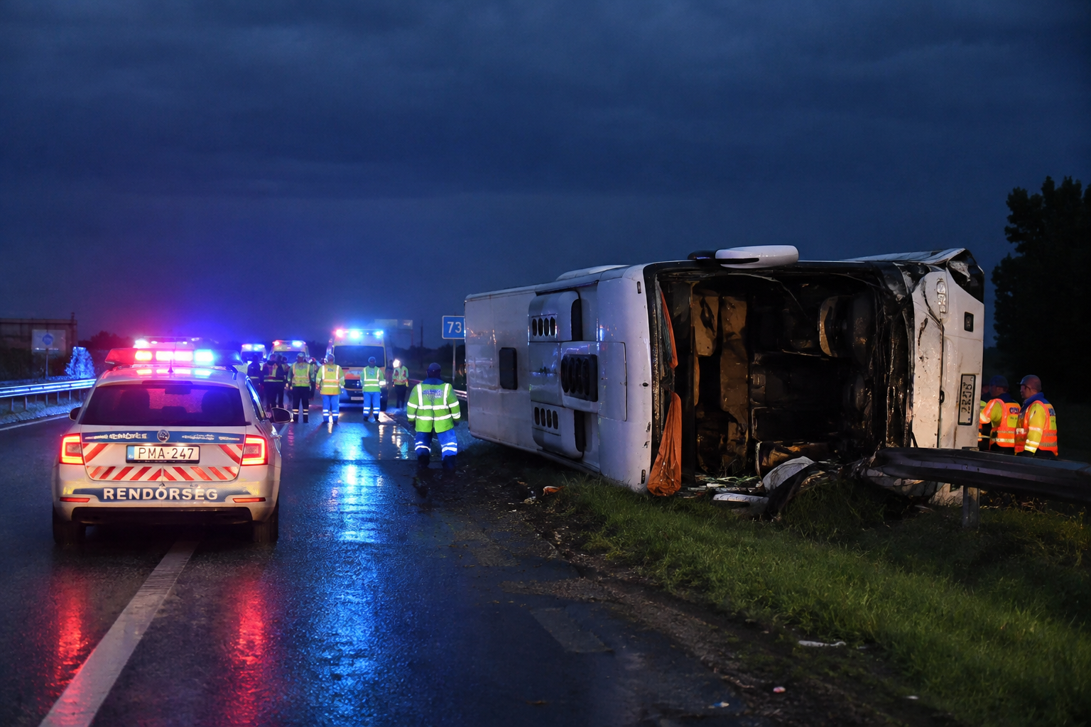 Tragiczny wypadek polskiego autokaru na Węgrzech