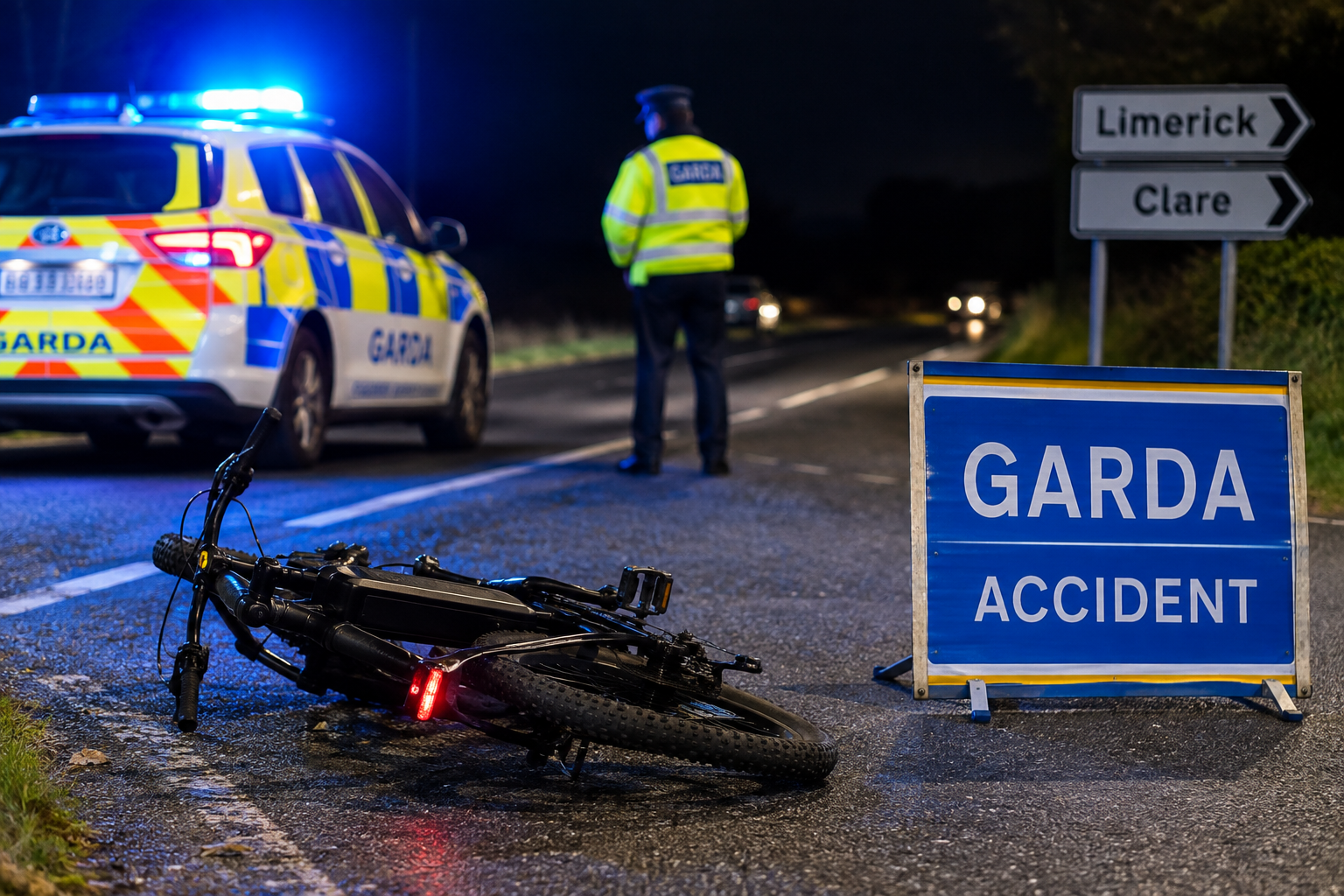 Tragiczny wypadek na granicy Clare i Limerick. Nastolatek na e-rowerze nie żyje